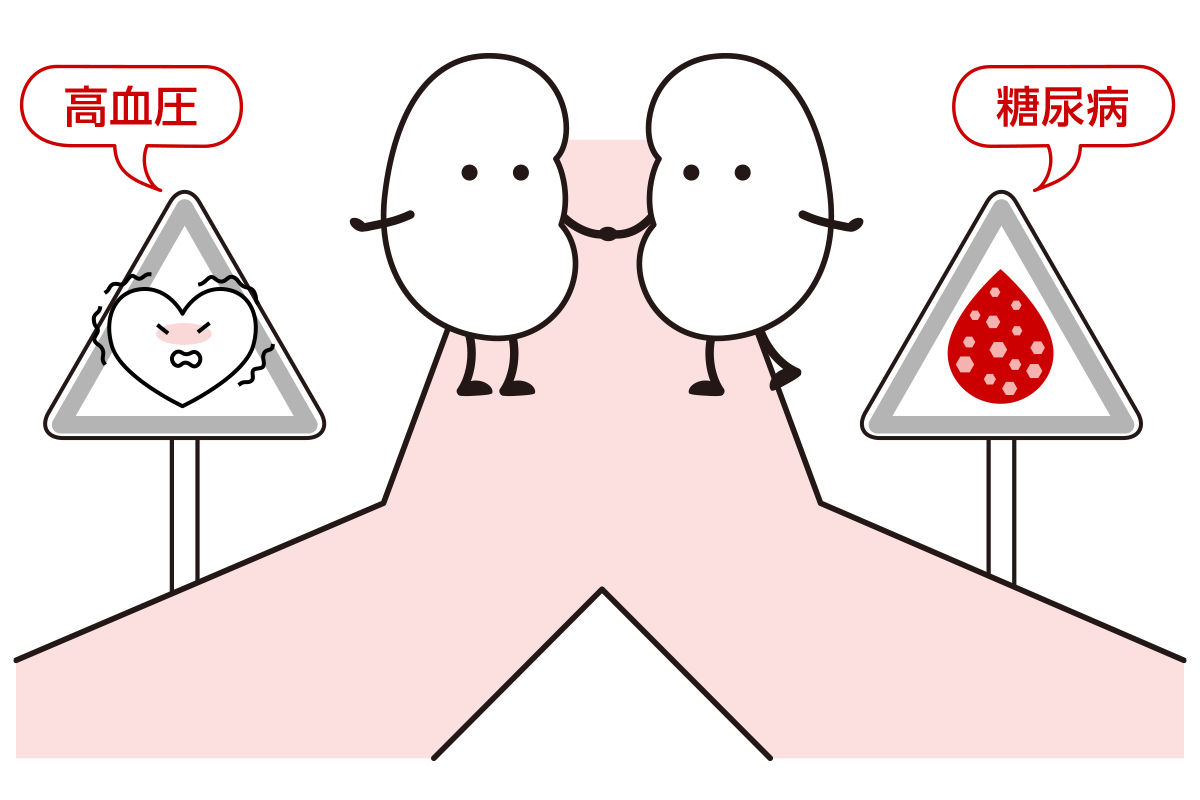 血圧と血糖、その先にある腎臓
